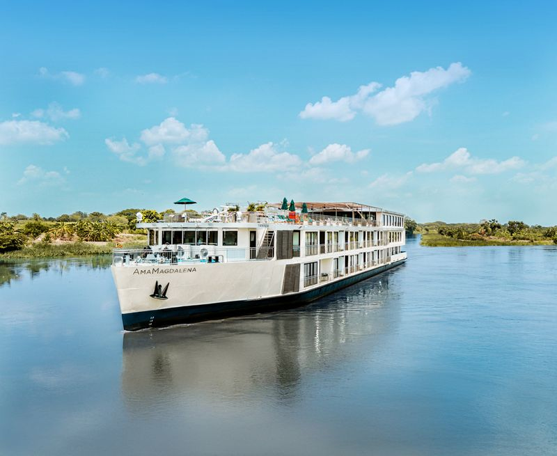 AmaMagdalena river cruise ship, the first international vessel offering cruises on Colombia’s Magdalena River.