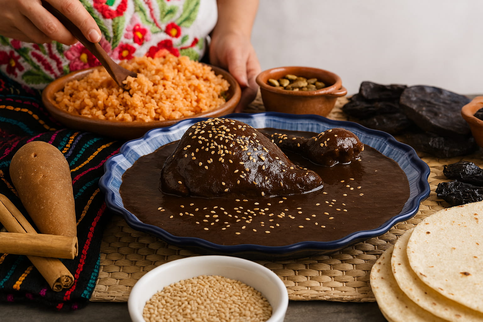 Must try Mole Poblano in Mexico.