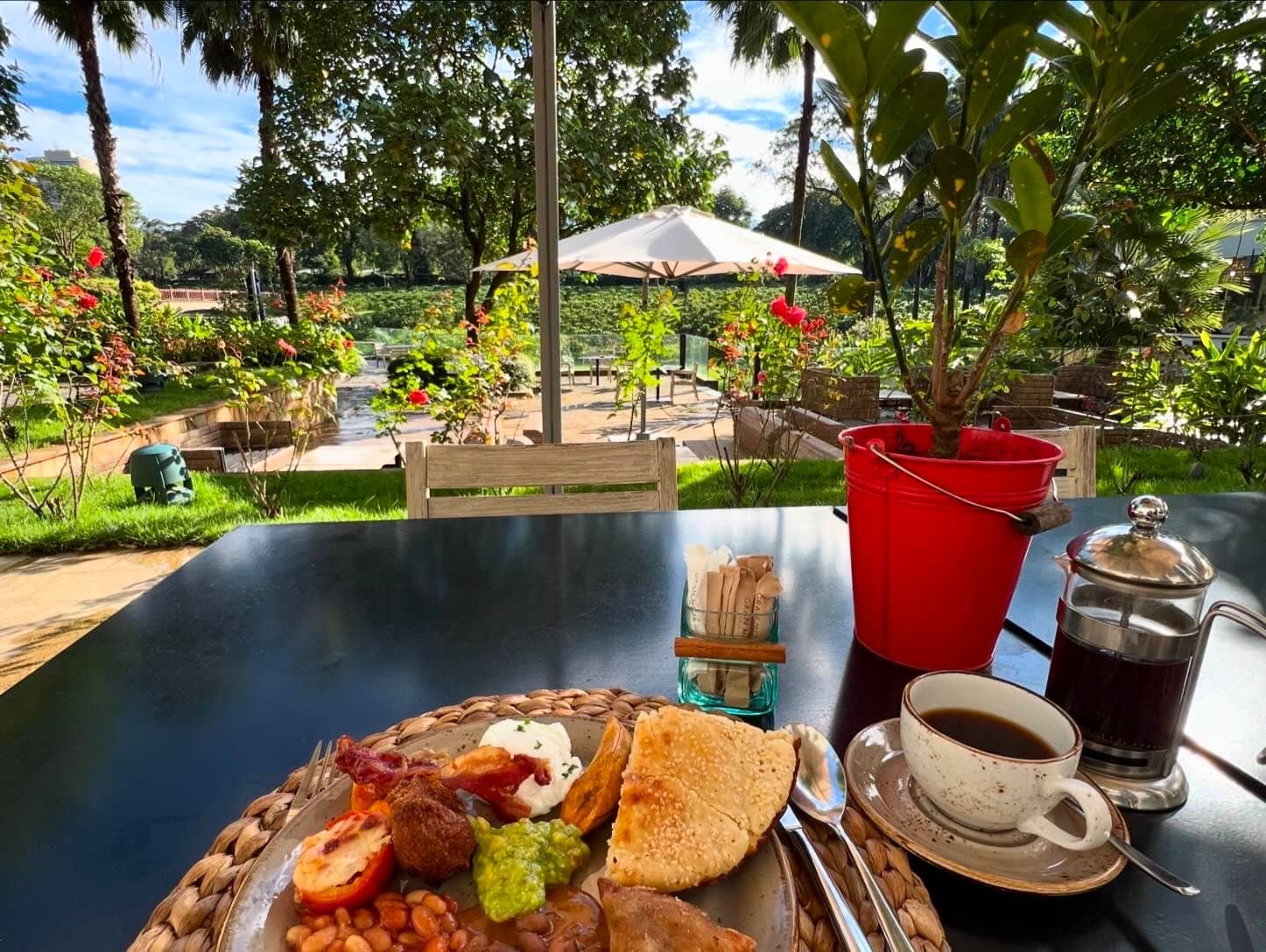 A delightful meal at Arusha hotel.