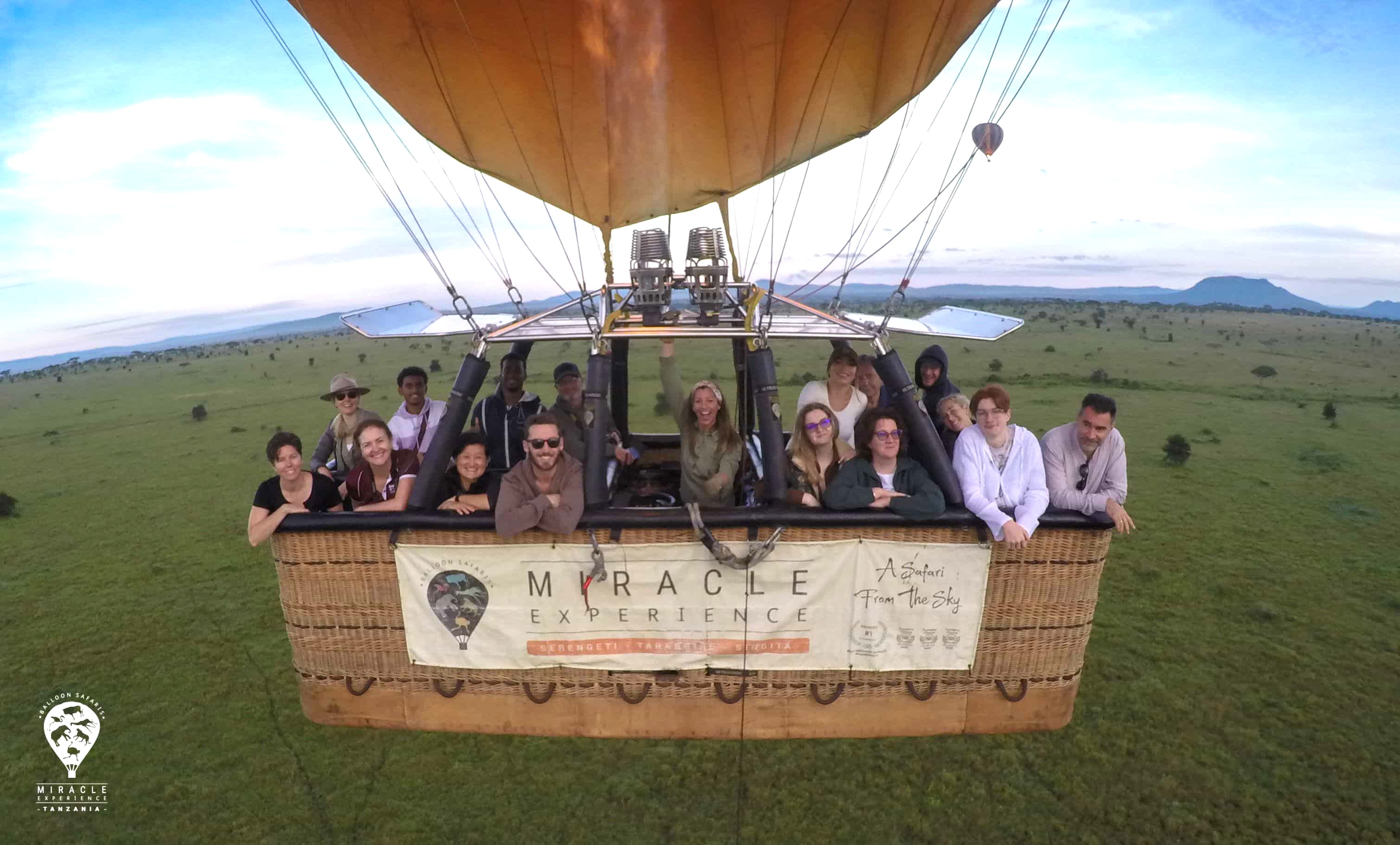 Hot air ballooning in Serengeti