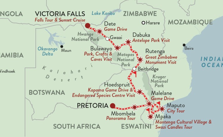 RVR Map SOUTHERN CROSS