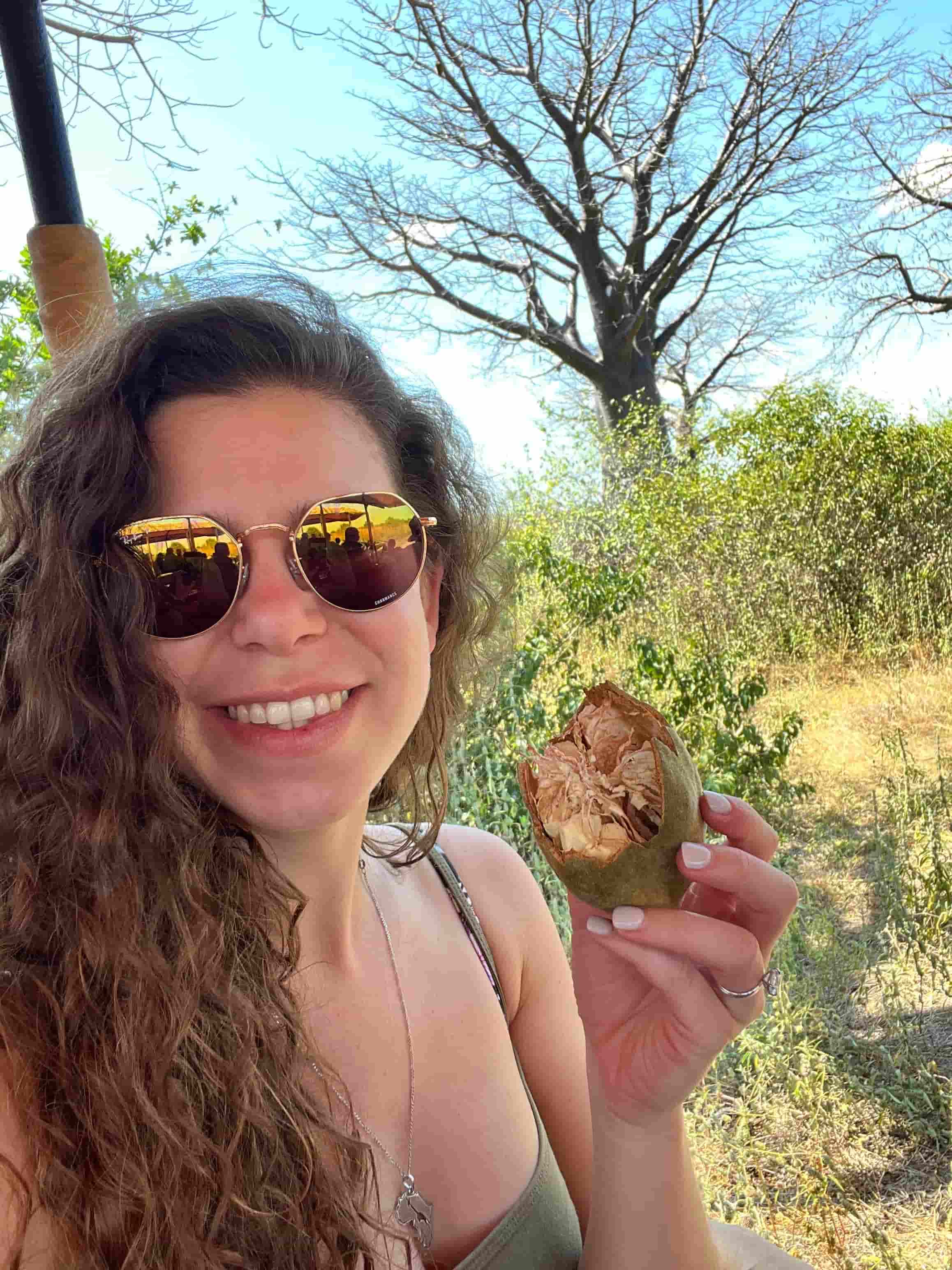 Dannielle on walking safari.