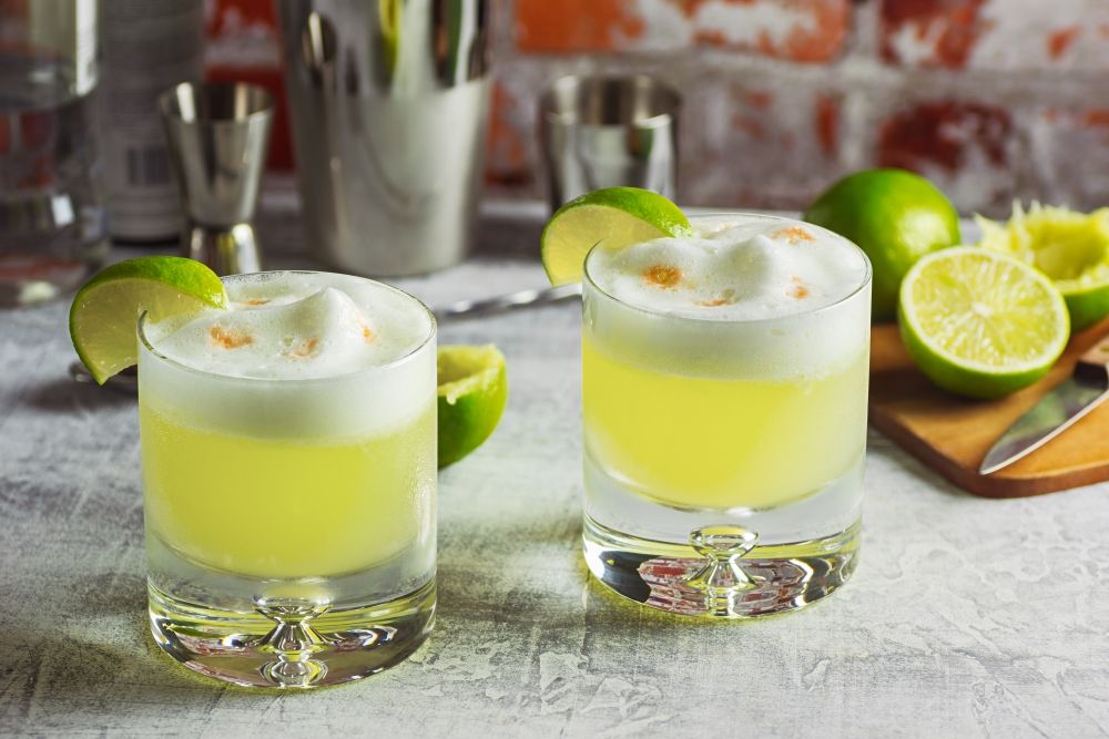 The Peru's legendary Pisco sour.