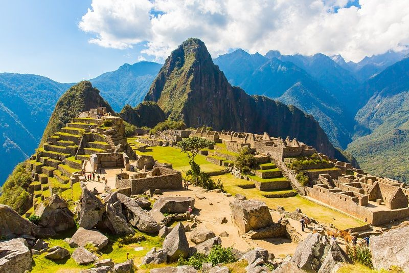Panoramic of Machu Picchu, Peru.